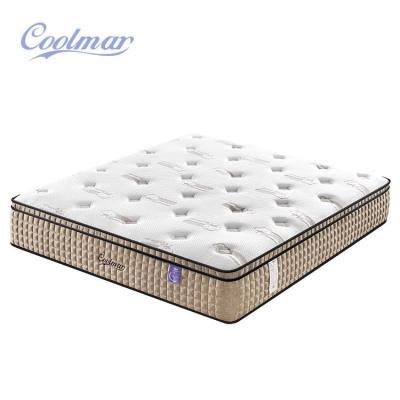 China Best selling hypoallergenic sleepwell queen gel memory foam mattress good double pocketed spring latex mattresses for sale