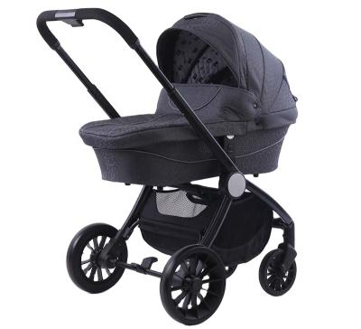 China Wholesale Portable Easy Folding Baby Stroller 2021 Rotate 360 Degree Folding Baby Stroller 3 in 1 Baby Pram Luxury Stroller with Baby Carrier for sale
