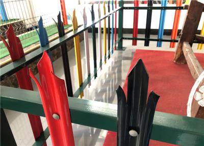 China Paliçada feita sob encomenda do metal do estilo do Euro que cerca o anti corrimão do parque do vândalo à venda