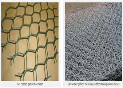 China Galvanized 2x1x0.5m 2.4mm 60x80mm Welded Gabion Box for sale