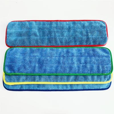 China Sustainable 360 4 Color Microfiber Band Microfiber Flat Head Mop Floor Cleaning Mop for sale