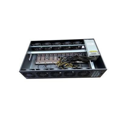 China With gpu case 12 gpu 3080 3090 motherboard b250 5.5cm computer case rx580 fan 12 spacing 1660s 2060s 3070 wholesales for sale