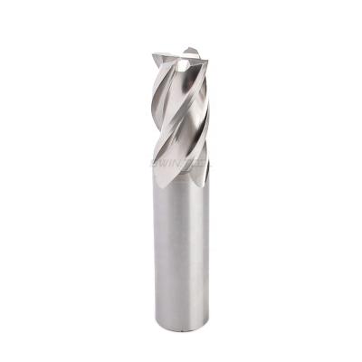 China BWIN Factory OEM HIGH SPEED STEEL HSS 4 Flute High Speed Steel Milling Cutter End Mills For Aluminum Processing for sale