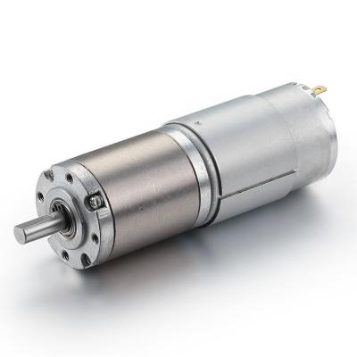 China Cepillo de conmutación Torque alto 12v 42mm engranaje de baja velocidad motor de CC cepillado para cinta de correr 75dB en venta