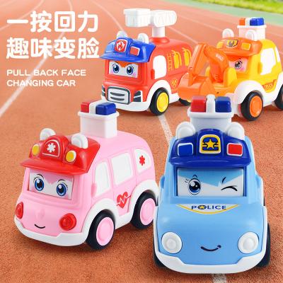 China Little Car Boy 2-7 4 Years Children Toy Car Press Inertia Police Boy Car Return Interesting Force Ambulance for sale