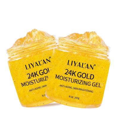 China Anti Wrinkle OEM ODM Private Label Face Skin Moisturizing Face Anti Aging Whitening 24k Gold Moisturizing Gel for sale