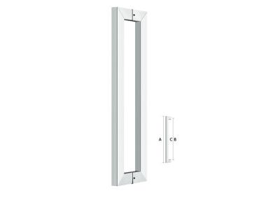 China Anti - Rust Patio Sliding Glass Door Handles Good Using Feeling Customized Length for sale
