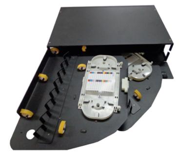 China El panel de remiendo rotatorio del soporte de estante 144C 48Port DLC 1u 2u 3u 4u en venta