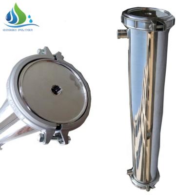 China Factory 4040 8040 8 Inch Stainless Steel RO Water Filter Housing Pressure Vessel RO Membrane Housing for sale