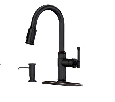 China Other Popular China Manufacture Kitchen Black Sink Faucet Classic Style GLOBE Pull Down Kitchen Faucet for sale