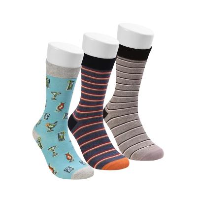 China Hot Selling Medium QUICK DRY Cotton Tube Men Socks 3 Pairs Pack Breathable Crew Men Socks for sale