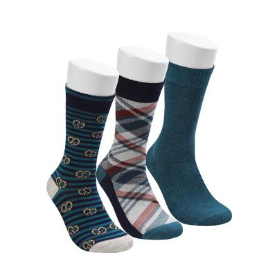 China QUICK DRY 3 Pairs In 1 Box Wholesale Cotton Dress Man Business Socks Soft Crew Socks for sale