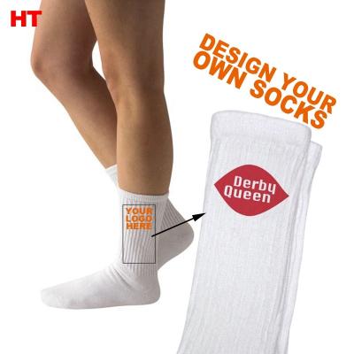 China QUICK DRY HT-034 made your own style socks with custom logo socks customized socks with your brand for sale