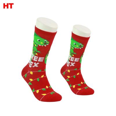 China HT013 Wholesale Fashion Breathable Sports Crazy Colorful Crew Socks Unisex Socks for sale