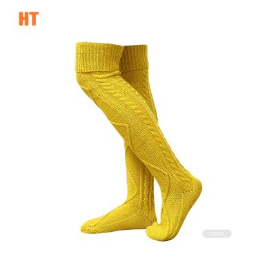 China HT-I-F0152 QUICK DRY thigh high knit over the knee socks for boots for sale