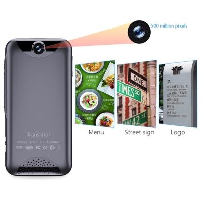 China 4g Real Time 138 Rechargeable Portable Flash Languages Offline Voice Translator for sale