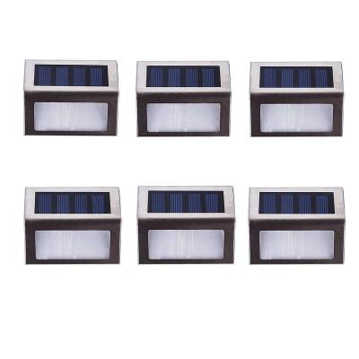 China Garden Fits Garden Patio Yard Stairs Pathway Solar Powered Step Light Outdoor Fence Step Light for sale