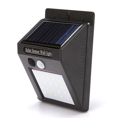 China Garden Motion Sensor Wall Lamp Landscape Street Light 20LED Outdoor Waterproof Solar Deck Powered Solar Garden Lights for sale