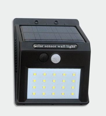 China Garden Wholesales 20LED Outdoor Garden Sensor Wall Mounted Light Plastic Solar Fill Gardening Light for sale