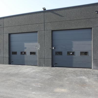 China Waterproof Steel Garden Industrial French Door 5x5 Meters Sectional Full Span Overhead Roller Automatic Rapid Industrial Door for sale