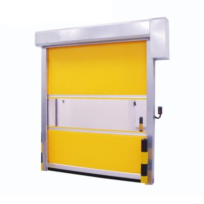 China Customized Modern Aluminum Quick Open Style PVC Heat Preservation Safety Vinyl Curtain Commercial High Speed Door for sale