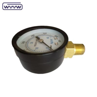 Cina Misuratore di pressione atmosferica a cassa in acciaio da 60 mm, tipo tubo a bourdon in vendita