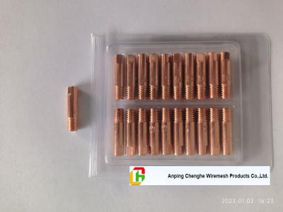 China CO2 welding Contact Tip M6 X 25mm 0.8mm/1.0mm/1.2mm en venta