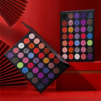 China Waterproof 35 Colors Mashed Potato Eye Shadow Power Pear Matte Non-flying Powder Earth Color Fine White Eyeshadow for sale