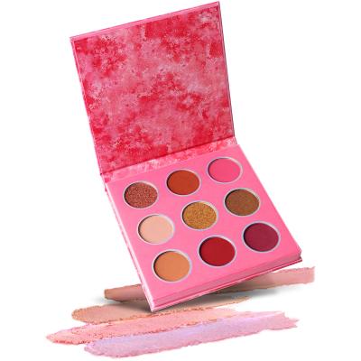 China Hot Selling 9 Colors Matte EasyTo Color Makeup Eyeshadow Waterproof Pearlescent Palette Sunset In Europe America No LOGO for sale