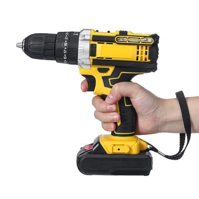 China 500W 10Mm Car 21V Impact Construction Drill Machine Tool Professional Cordless Brushless Cordless Power Drill for sale