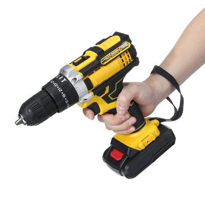 China Electric Drill 21V High Quality Professional Impact Construction Cordless Electric Drill for sale