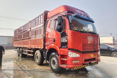 China JAC 600Nm benutzte Spalten-Platten-Fracht-LKW des Kipplaster-350HP zu verkaufen