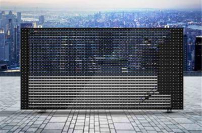 中国 極度のはっきり10ft x 12ft P6.25屋外のフル カラーの透明なLED表示 販売のため
