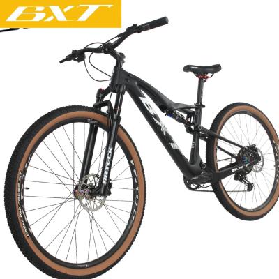 China Adult MTB Moutain Mountain 29er Carbon Fiber Mountain Bike Suspension MTB Bike 11 Speed Original Shimano M5100 Raw Bicycles With Carbono Quadro Bxt for sale