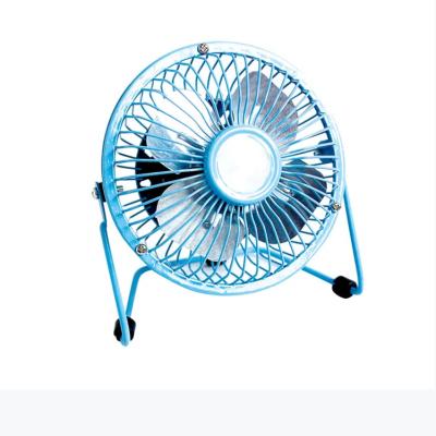 China Hot Selling 4 Inch Metal Fan Desktop Metal Small 360 Degree Rotating USB for sale