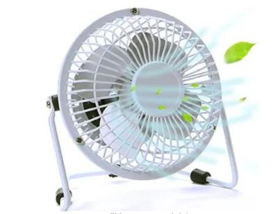 China 4 Inch Metal Air Cooling Mini Fan With USB Personal Electric Desktop and Board for sale