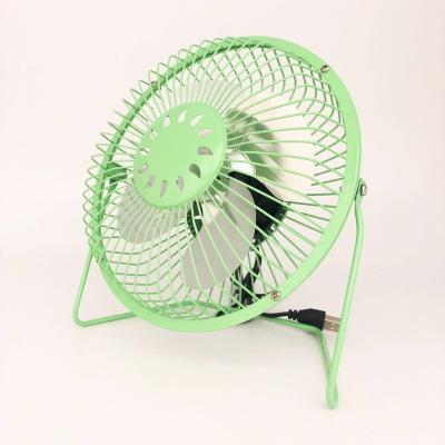 China Table Fan DC Metal Factory Direct Top Selling 5V Green Color Iron Portable And Rechargeable Cooling Fans for sale