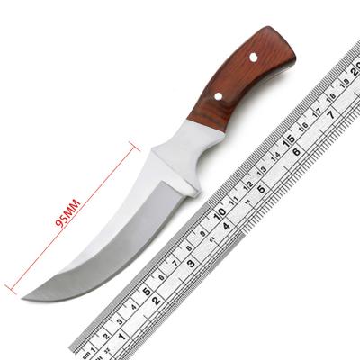 China Non-variable Fixed Blade Fixed Blade Non-slip Straight Knife Color-wood Handle Industry Survival Knife Outdoor Survival Knife In The Wild for sale