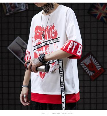 China Small quantity clothing manufacturer Oversize 100% Cotton Men Streetwear T Shirts Heat Transfer Press for sale