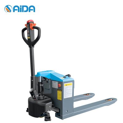 China Pedestrian Full Electric Pallet Jack Forklift 800W Lift Motor Powered for sale
