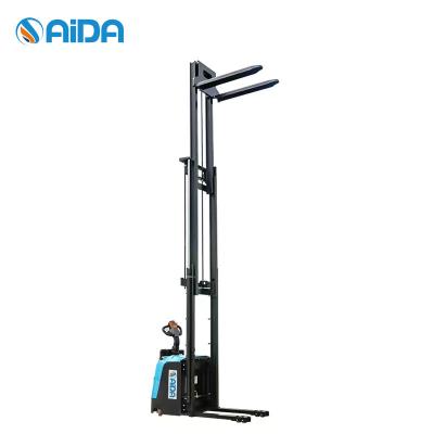 China ISO Certified Full Electric Stacker Forklift 1000kg Capacity With Reach battery operated forklift for sale
