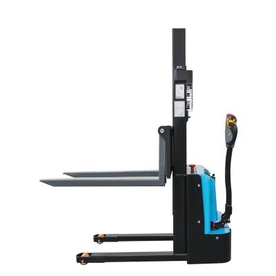 China Reach Pedestrian Stacker Truck , Electric Stacker Pallet Jack 1.5 Ton battery pallet stacker for sale