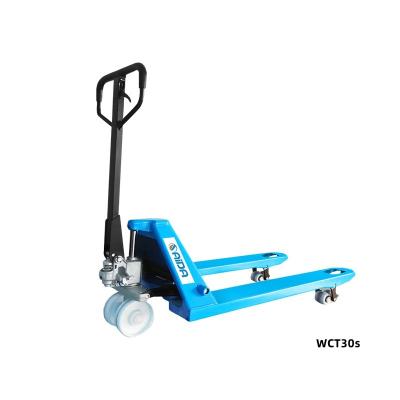 Cina 2ton Hand Manual Pallet Truck Hydraulic Jack Forklift with 48-72 inches Overall Length in vendita
