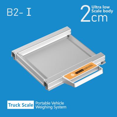 China Built-in Lithium Battery 3.7v 12000mAh Mobile Truck Scale for Pit Installation and Square Design for sale