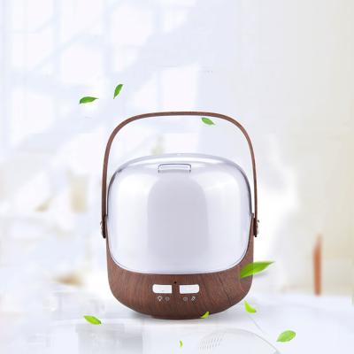 China Handy Household Grain Wooden Deep Rechargeable Humidifier Air Humidifier Custom Tabletop Humidifier for sale