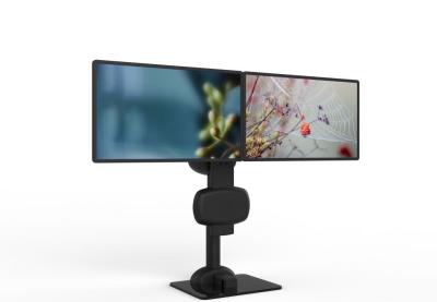 China Electric Lifting Rotating Dual Monitor Mount Stand For Relieve Neck And Back Pain en venta