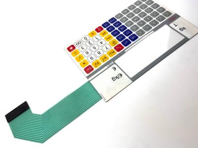 China Customizable Membrane Keypad Prototype For Flight Sim Avionics With Glossy Window for sale