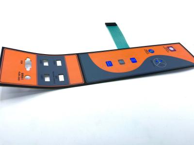 China Custom Membrane Keypad With Two Flex Ribbon Cables Design for sale