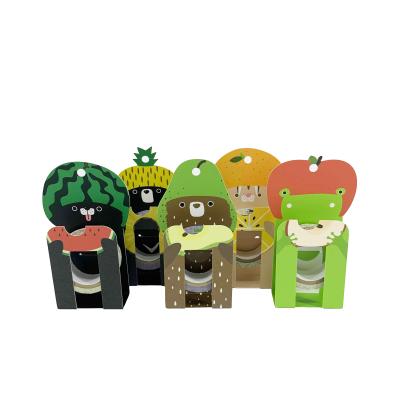 China 2021 Design Taiwaimal Maskling Washi MASKING Tape With Hanging Card Bundles for sale