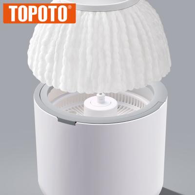 China TOPOTO Factory Direct Sale Household 360 Twist Viable Cleaner Rotating Magic Broom Single Swivel Bucket Spinning Floor Mop for sale